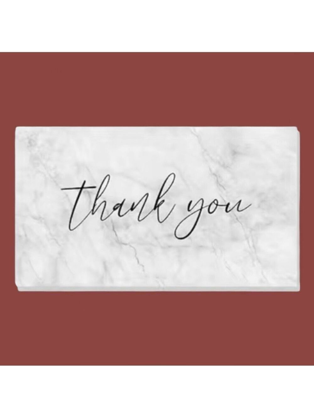 50 Cards Thank You For Supporting My Small Business Cards 3.5” X 2”